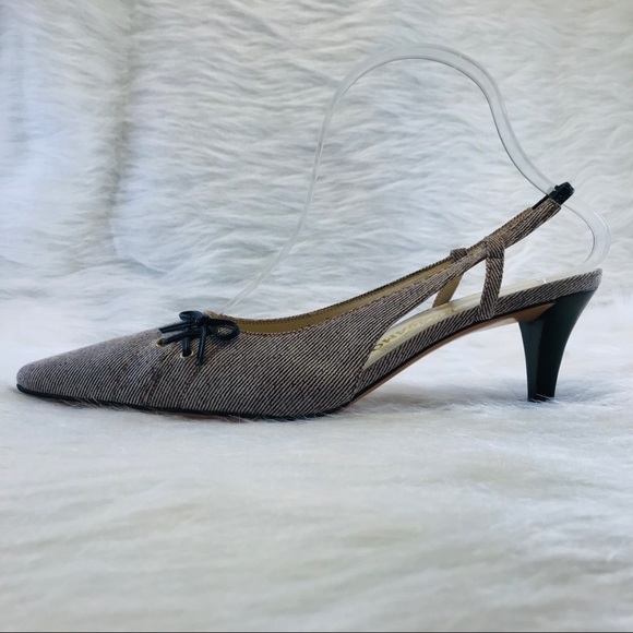 FERRAGAMO Slingback Pump Shoes Gray - Picture 3 of 8